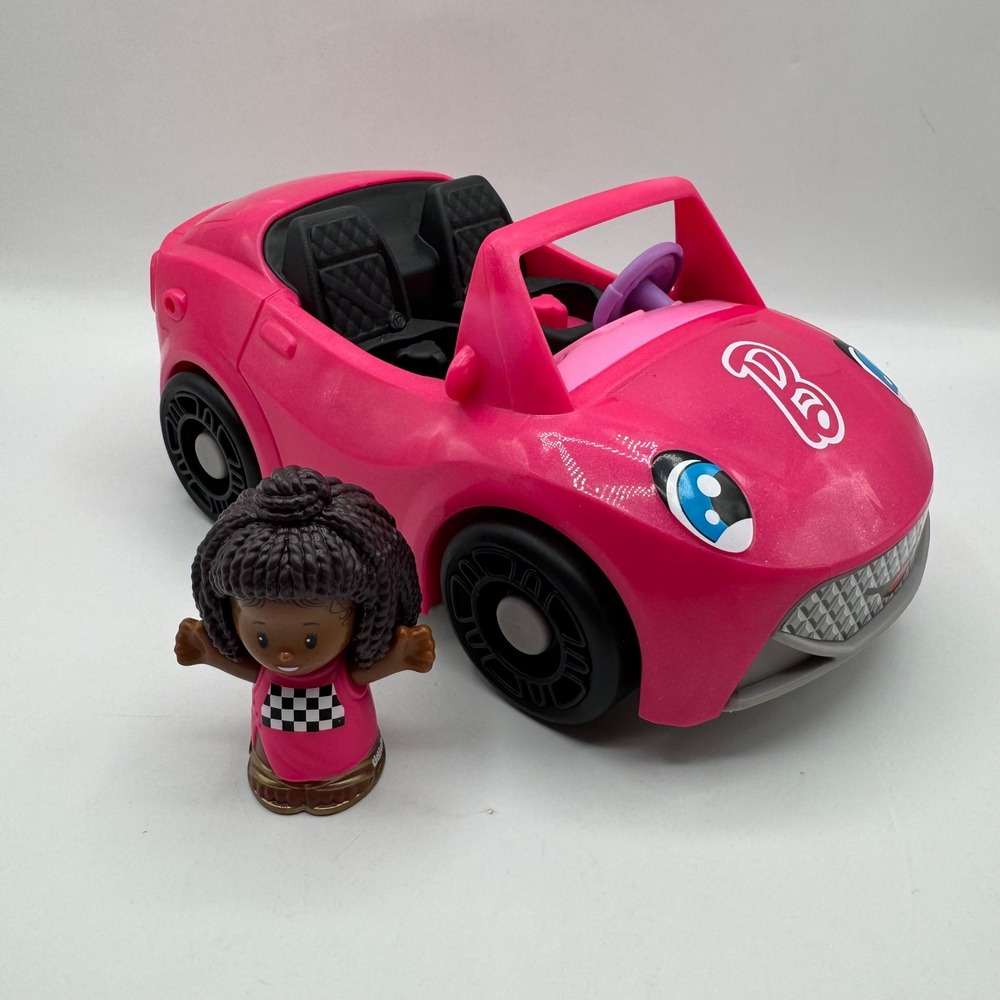 Fisher-Price Little People Barbie Convertible Kids‎ Pink Vehicle & Nikki Figure